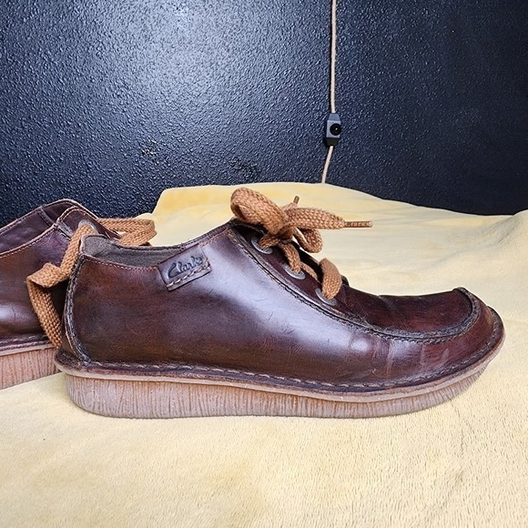 Clarks Funny Dream Women's Size 10/41.5 Shoes Brown Leather Comfort Casual - Picture 2 of 8